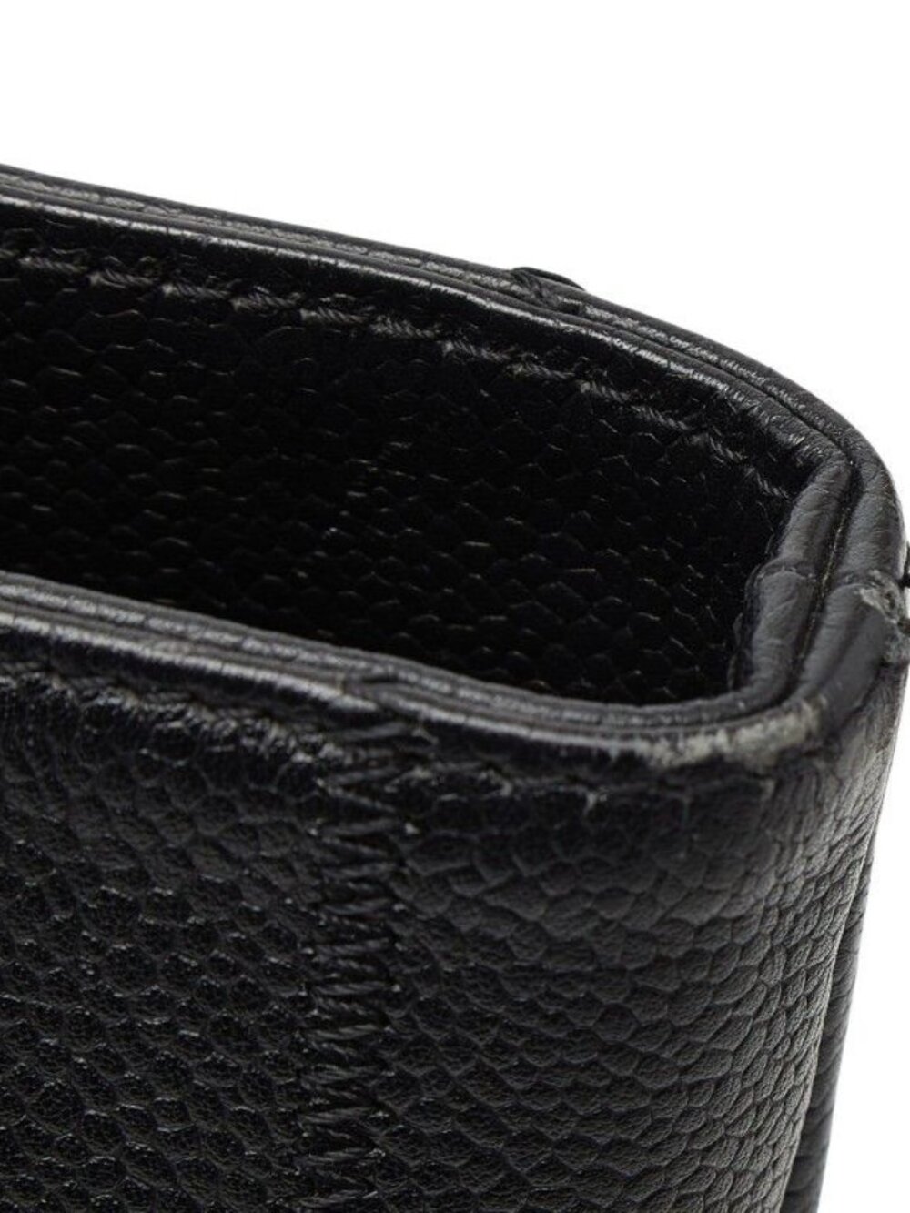 Chanel Choco Bar Logo Tote Black Caviar Leather - Picture 8 of 10